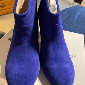 Nasty GAL Sz 11 BLUE Suede Booties - NEW in BOX